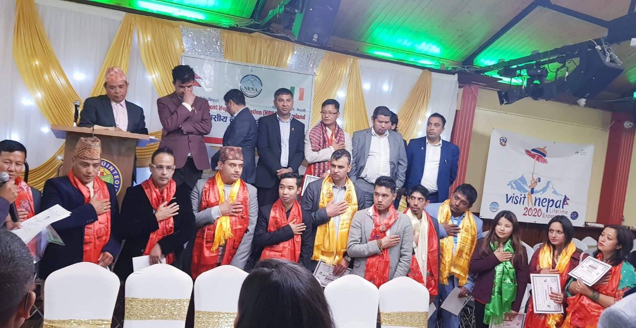 आएरल्याण्डको एनआरएनएको अध्यक्षमा मिलन