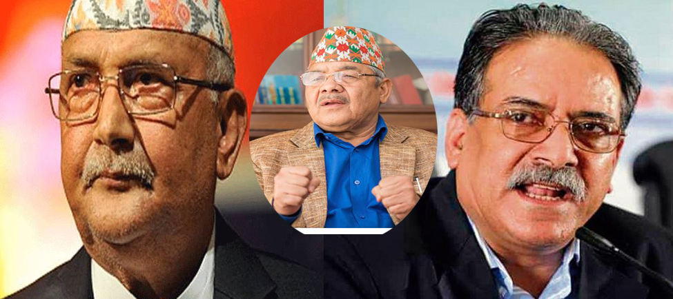 प्रधानमन्त्री ओलीलाई ब्यालेन्समा राख्न प्रचण्डको ‘गौतम अस्त्र’