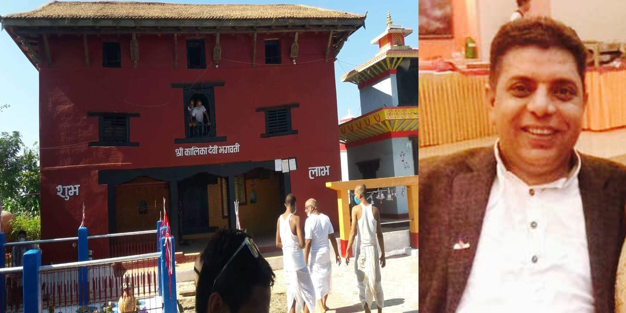 कालिका मन्दिरमा दैनिक पुजाकाे  खर्च युवा नेता पाण्डेले बेहाेर्ने