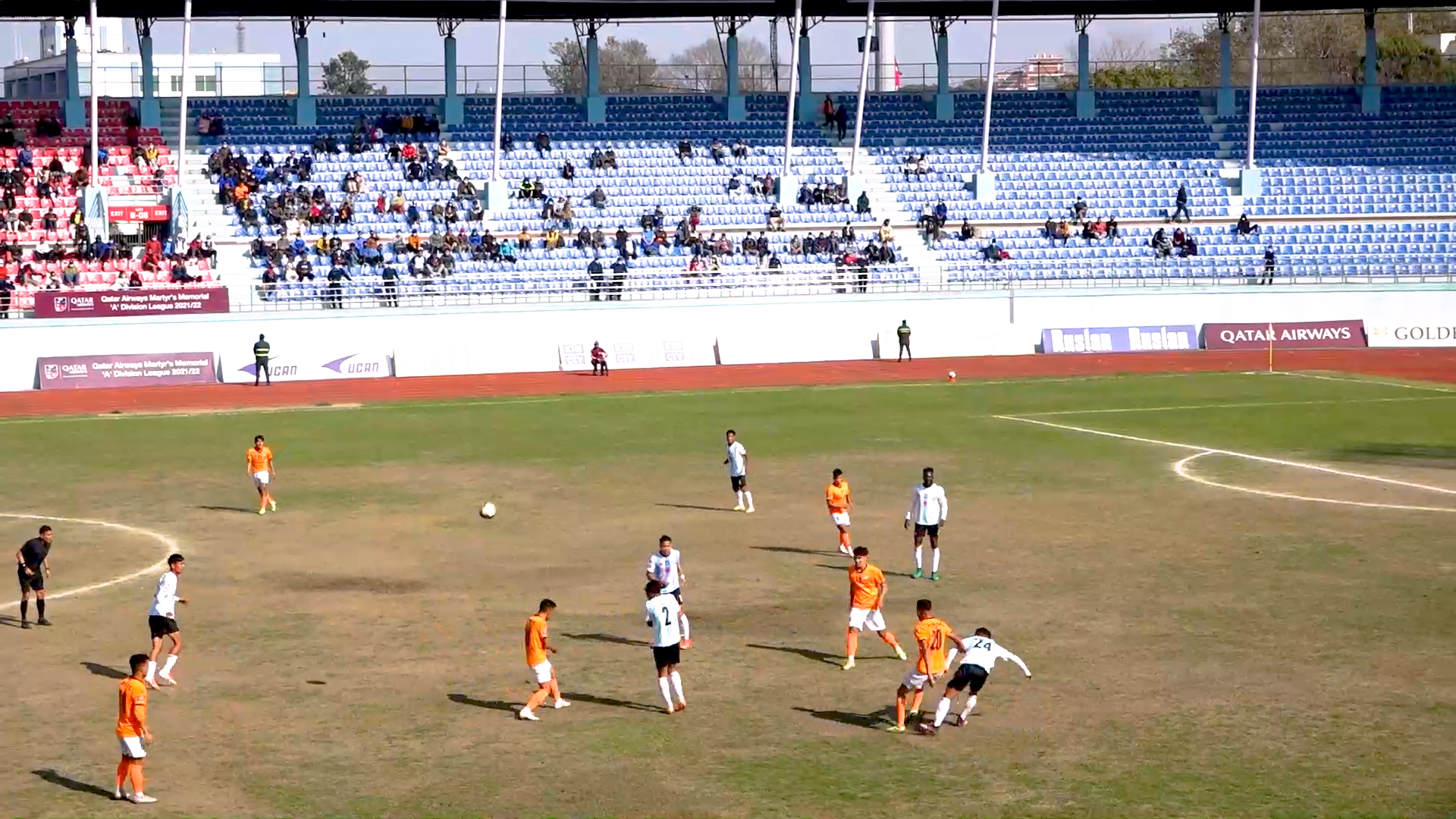 ए डिभिजन लिग फुटबलः विभागीय टोली एपीएफसँग मनाङ ३–१ गोल अन्तरले पराजित