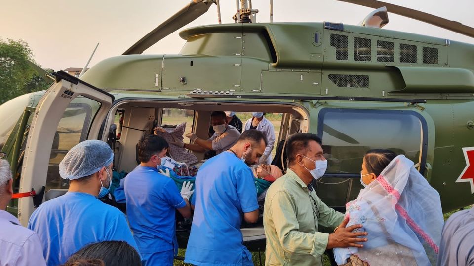 रबीका चालक शम्भुलाई थप उपचारको लागि काठमाडौंको मेडिसिटी लगियो