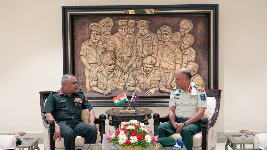भारतीय सेनाध्यक्ष पाण्डेसँग प्रधानसेनापति शर्मासहित अन्य देशका सेनाप्रमुखबीच भेटवार्ता