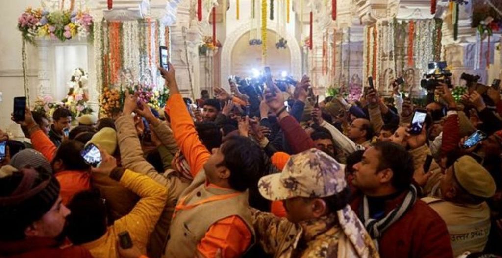 अयोध्यास्थित नवनिर्मित राममन्दिर आजदेखि सर्वसाधारणका लागि खुला