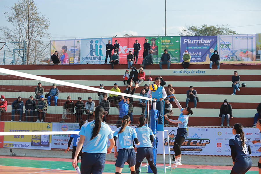 टाइगर कप भलिबल: महिलातर्फ गण्डकी नेपाल पुलिससँग पराजित