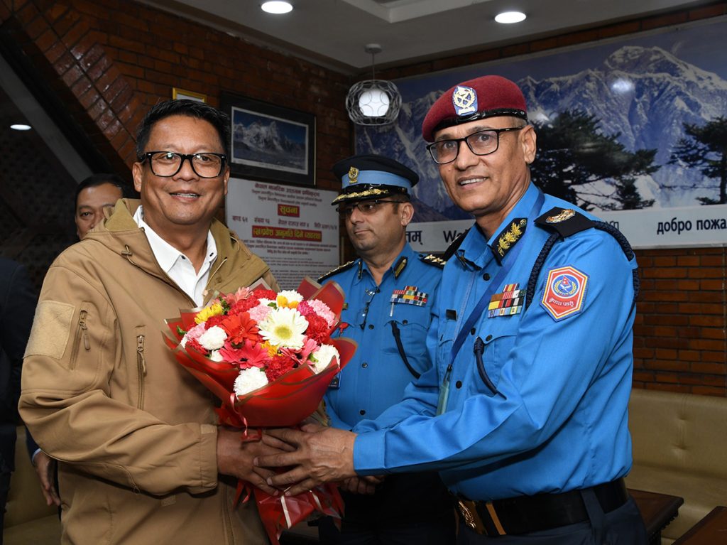 इन्डोनेसियाको डिभिजन प्रमुख आईजीपी मूर्ति नेपालमा