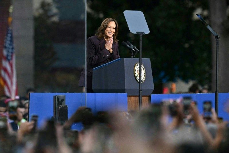 Harris gives defiant concession after stunning Trump win