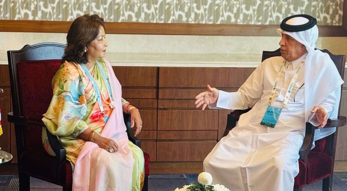 विपिनयात त्वतिकेया निंतिं ग्वाहालि यायेत परराष्ट्रमन्त्री देउवापाखें कतारी मन्त्रीयात इनाप