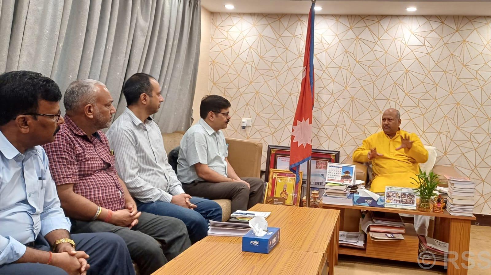 मुख्यमन्त्री सिंहसँग भारतीय प्रतिनिधिमण्डलके भेट
