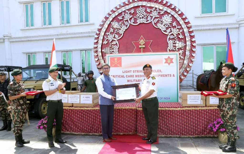 भारतद्वारा नेपाली सेनालाई सवारीसाधन, घोडा र अनुसन्धानमा प्रयोग हुने कुकुर सहयोग
