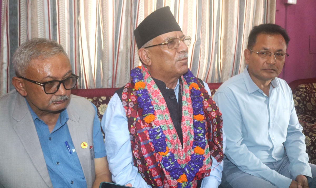 सीमा समस्या संवादबाट समाधान गर्नुपर्छ : प्रचण्ड