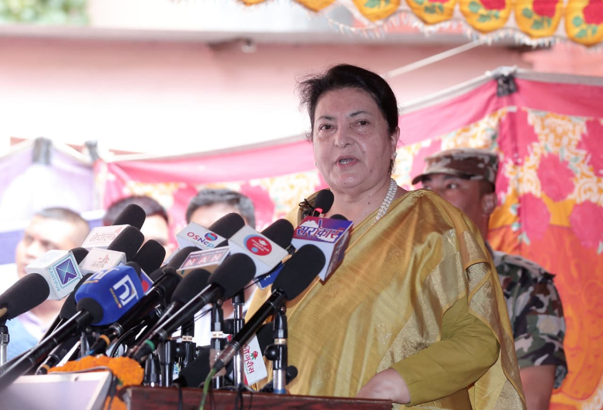 राजनीतिक दलहरुभित्र विकृति, विसंगति फस्टायो : पूर्वराष्ट्रपति भण्डारी