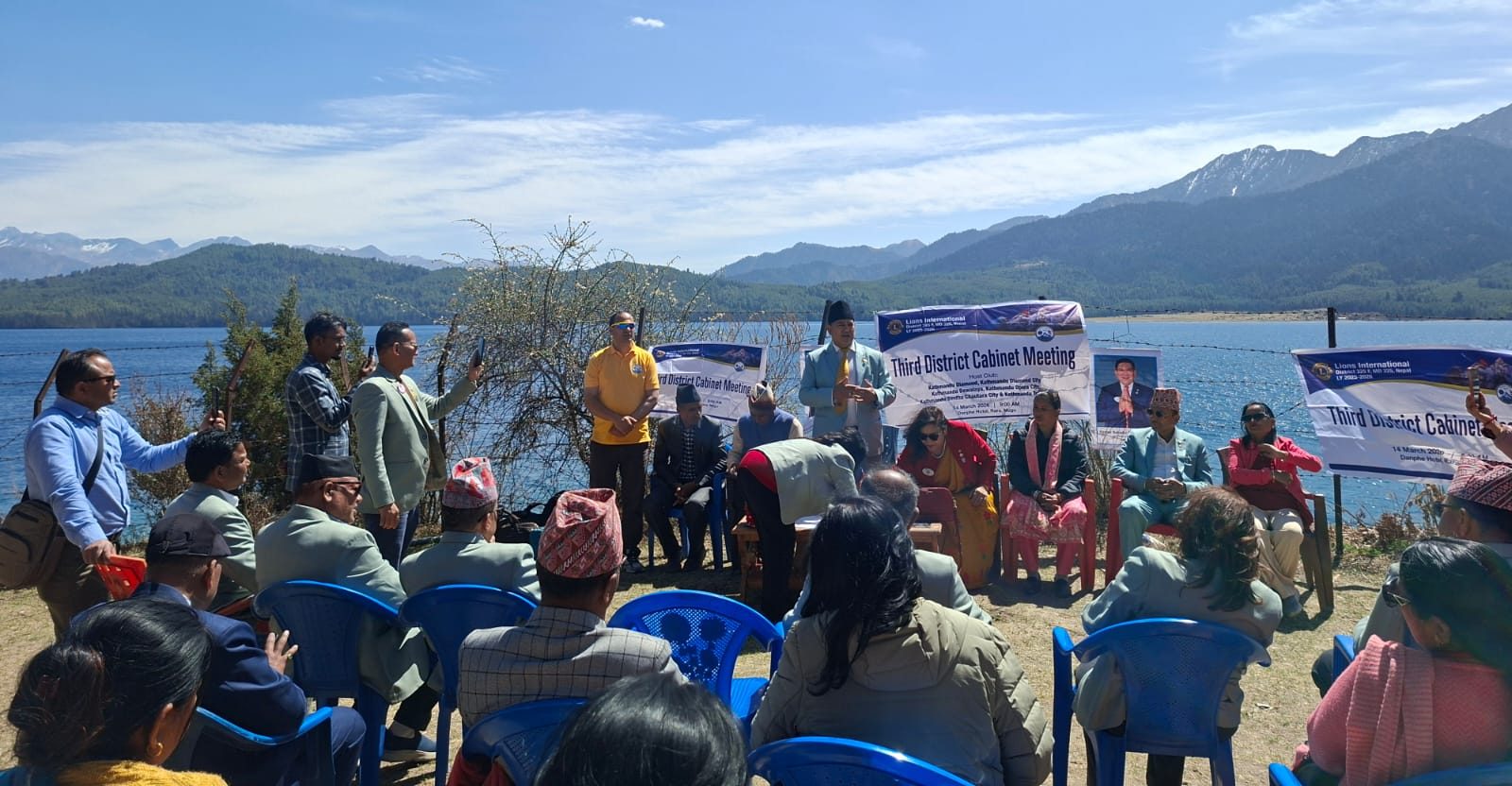 डिस्ट्रिक्ट ३२५ एफको तेस्रो क्याविनेट बैठक ऐतिहासिक रारा तालमा पहिलाेपटक भव्यरूपमा सम्पन्न