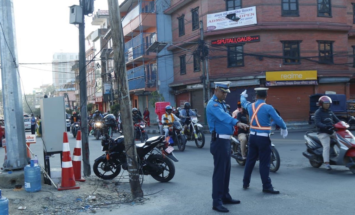 २४ घण्टामा ट्राफिक प्रहरीद्वारा तीन हजार बढीलाई कारबाही