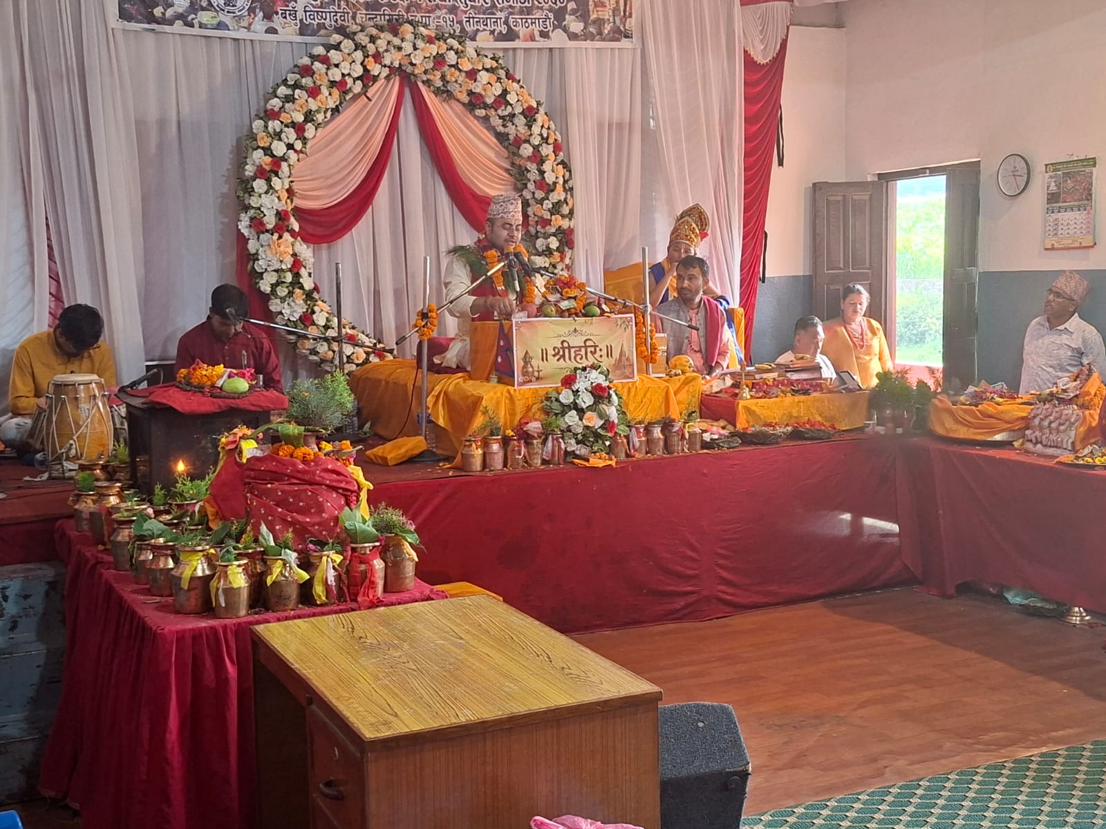 ऐतिहासिक विष्णुदेवी मन्दिरमा पुरुषोत्तमास महापुराण– भक्तालुहरुको भीडभाड बढ्दो