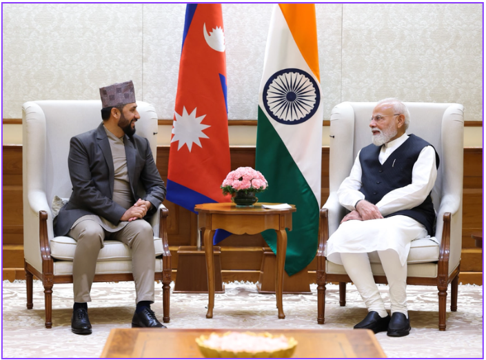 रवि लामिछाने र प्रधानमन्त्री नरेन्द्र मोदीबीच भेट, नेपाल–भारत सम्बन्ध मजबुत बनाउने प्रतिबद्धता
