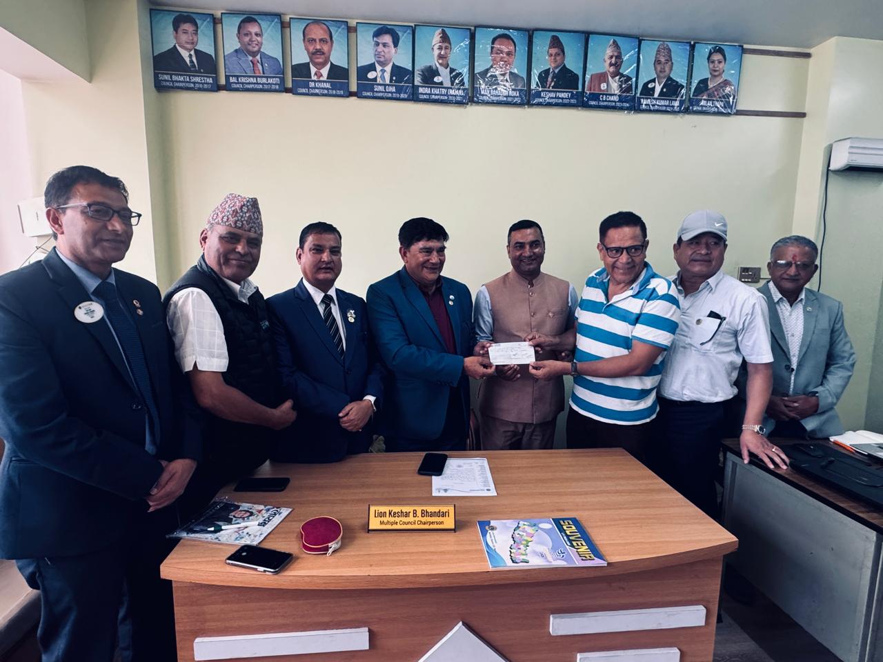 लायन्स अन्तर्राष्ट्रिय मल्टिपल ३२५ ले बाढी पीडितलाई एक करोड राहत उपलब्ध गराउने